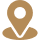 Map pin icon on black background